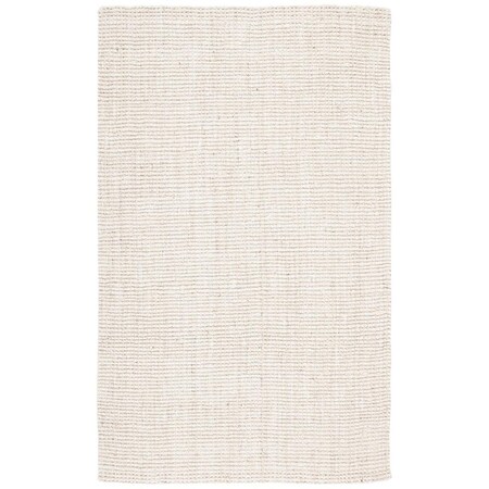 Safavieh 5 x 8 ft. Natural Fiber Hand Woven Rectangle Area Rug Bleach & Ivory NF747B-5